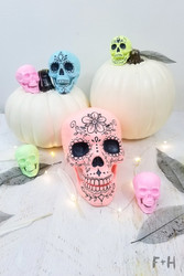 Pastel Halloween Sugar Skulls